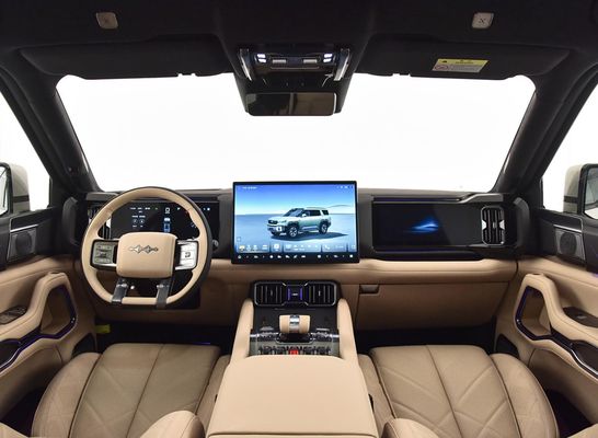 Zitcapaciteit voor 7/6 en vierwielaandrijving BYD Hybride elektrisch voertuig Leopard 8 Luxe SUV